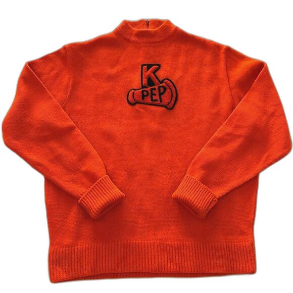 1960’s Cheerleader Sweater Vintage Kandel Knitting Mills Portland Medium Top - Picture 7 of 8